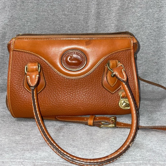 Dooney & Bourke Handbags - Gorgeous butterscotch vintage dooney and Bourke mini bag 8x10 w/shoulder strap